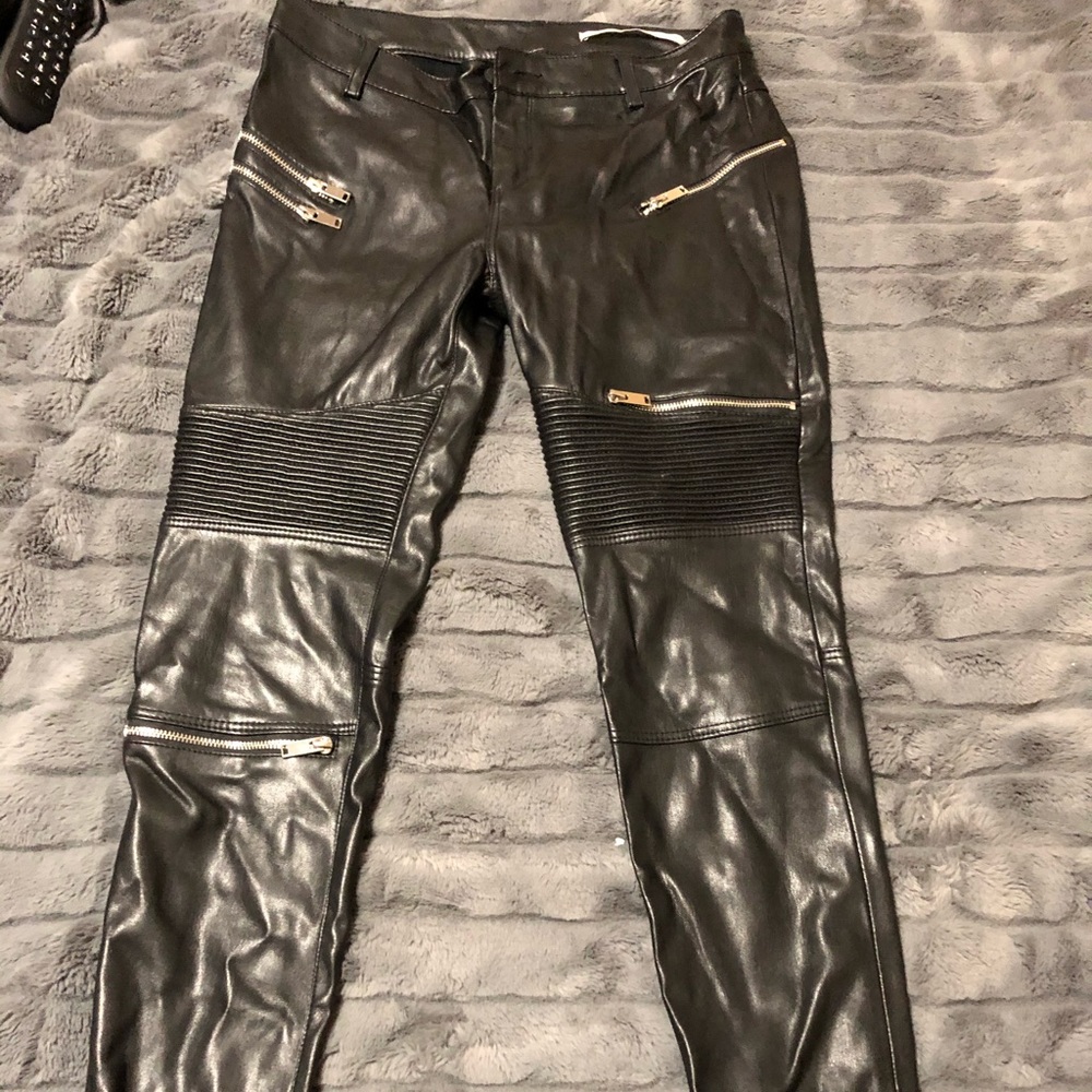Zara leather pants